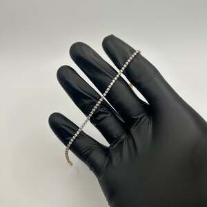 Moissanite Bracelet New VVS1 D 2mm 7 Inch Women Waterproof Gold Non Tarnish